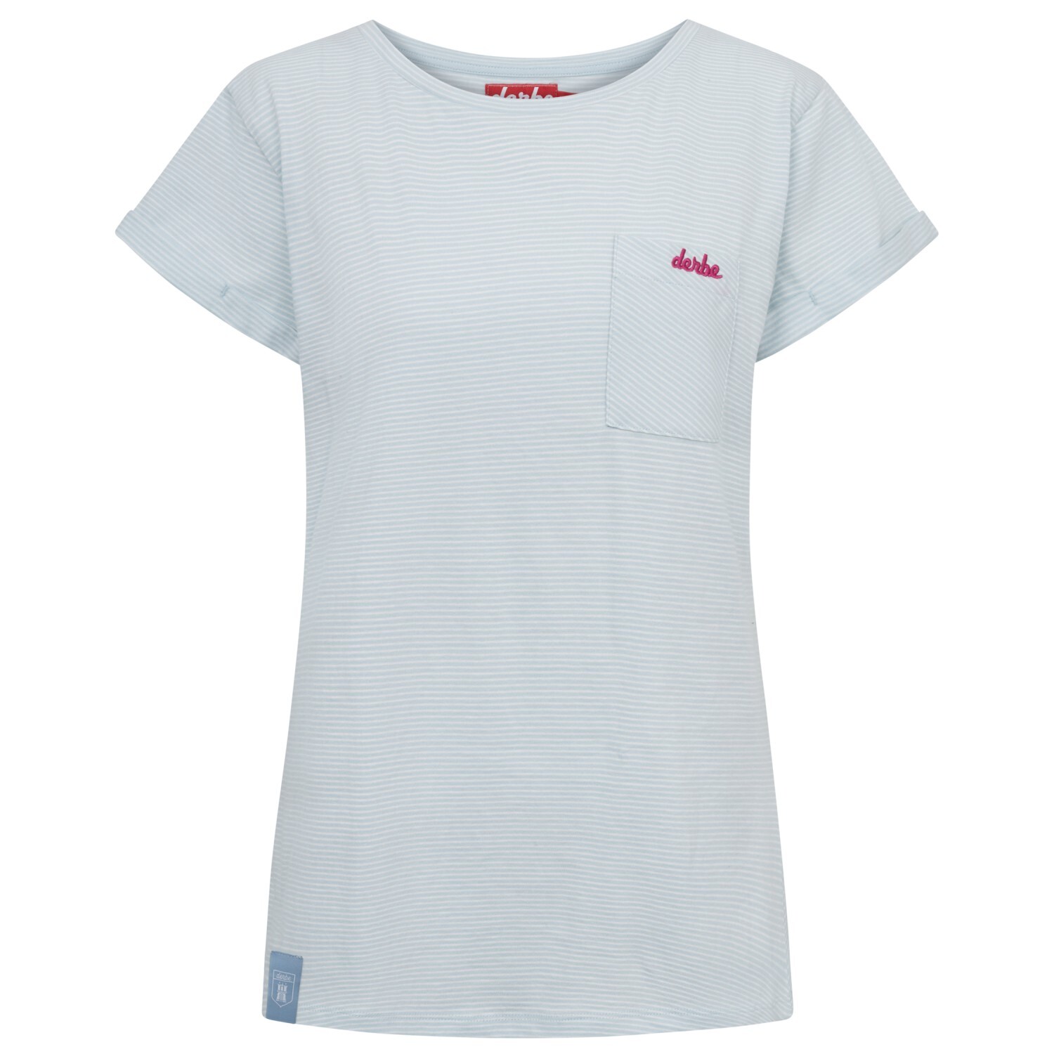 

Футболка Derbe Women's S/S Multistriped, цвет Skyride/Off White