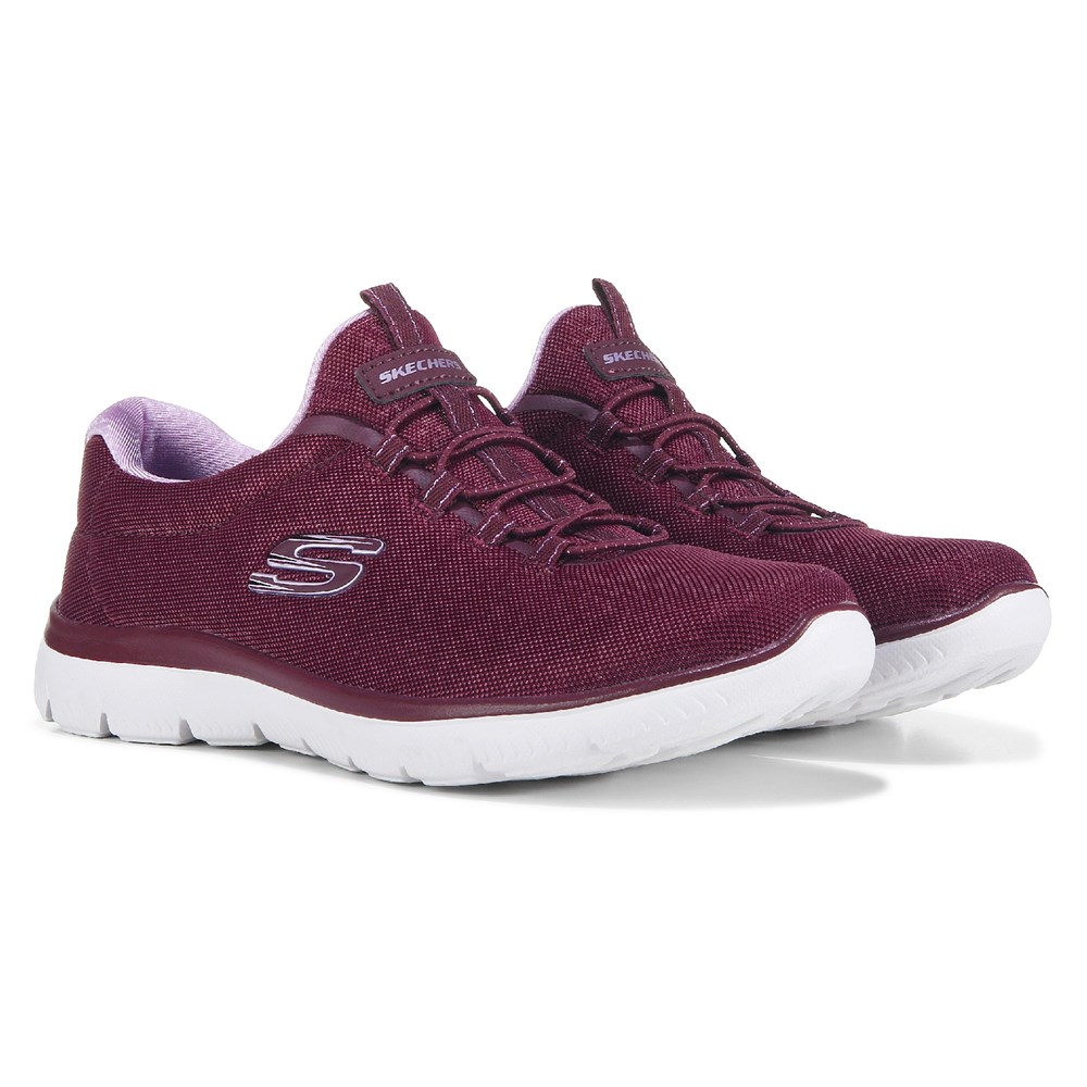 цена Женские слипоны Summits Gleaming Dream Skechers, цвет plum