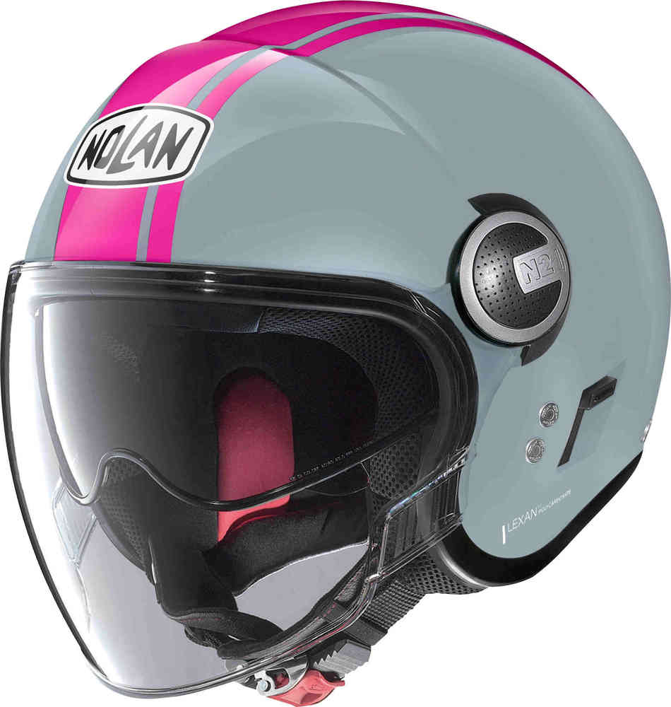 N21 Visor 06 Шлем Dolce Vita Jet Nolan, серый/розовый