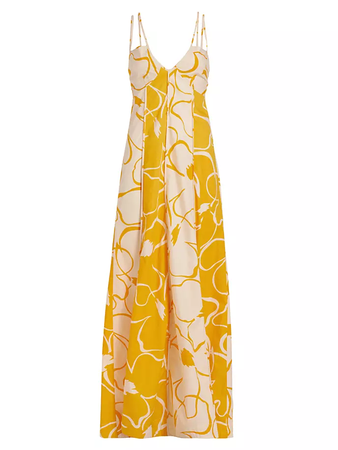 Платье макси с цветочным принтом и двумя бретелями Swf, цвет whirlwind