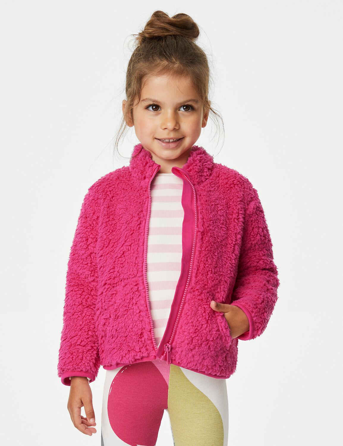 

Куртка Борга (2–8 лет) Marks & Spencer, розовый