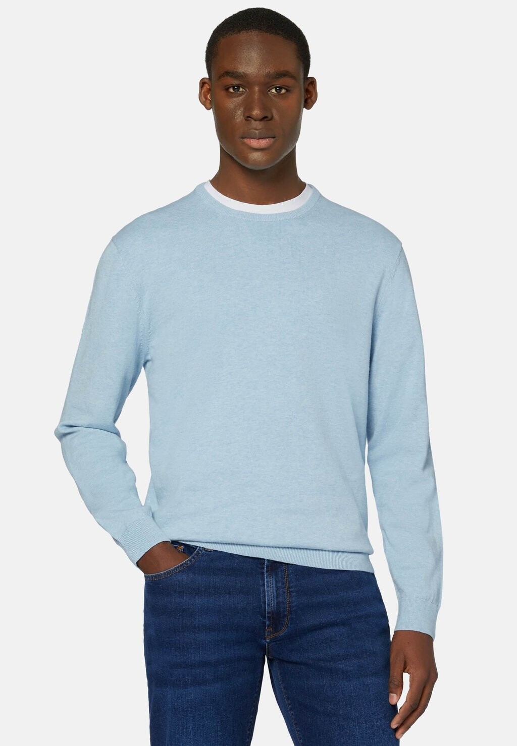 

Джемпер CREW NECK Boggi Milano, Светло-синий