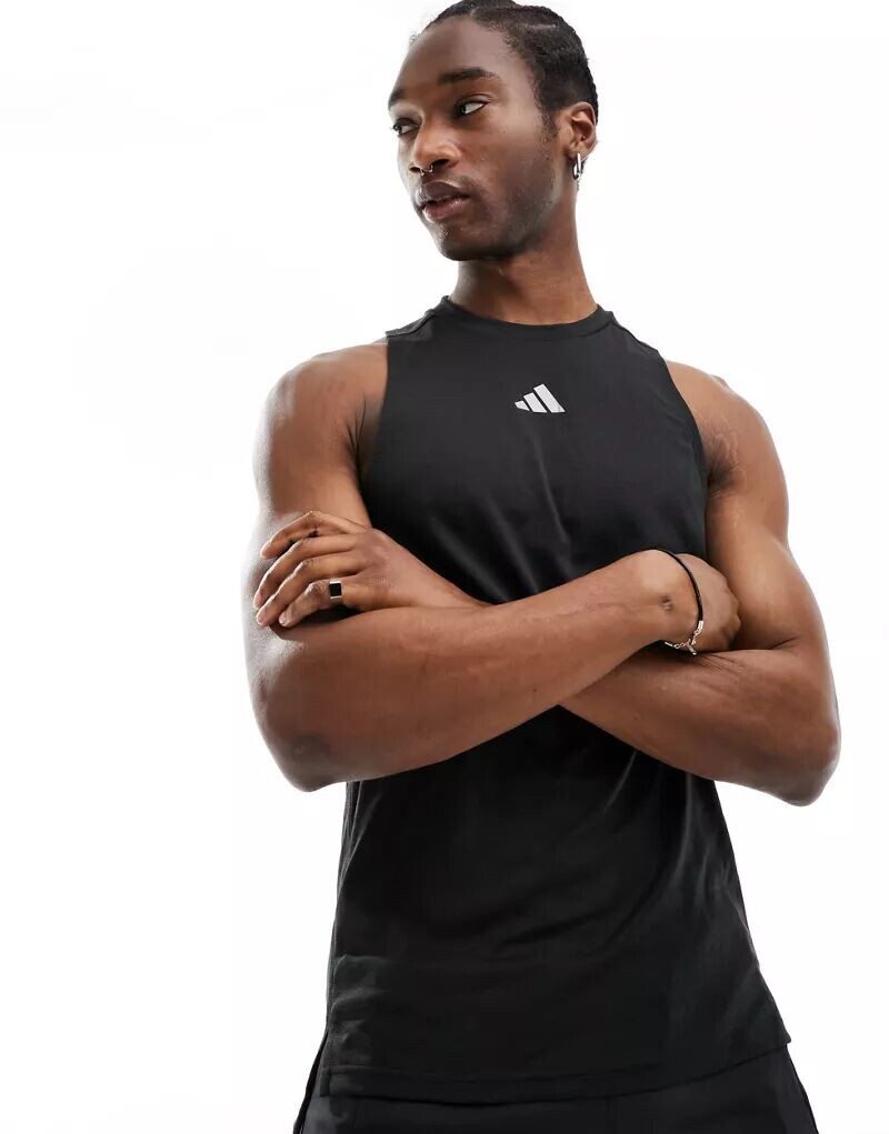 

Черная сетчатая майка Adidas Training adidas performance