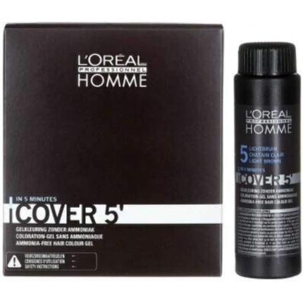 

Гель-краска для волос L'Oreal Homme Grey Cover № 5 Светло-коричневый 50 мл