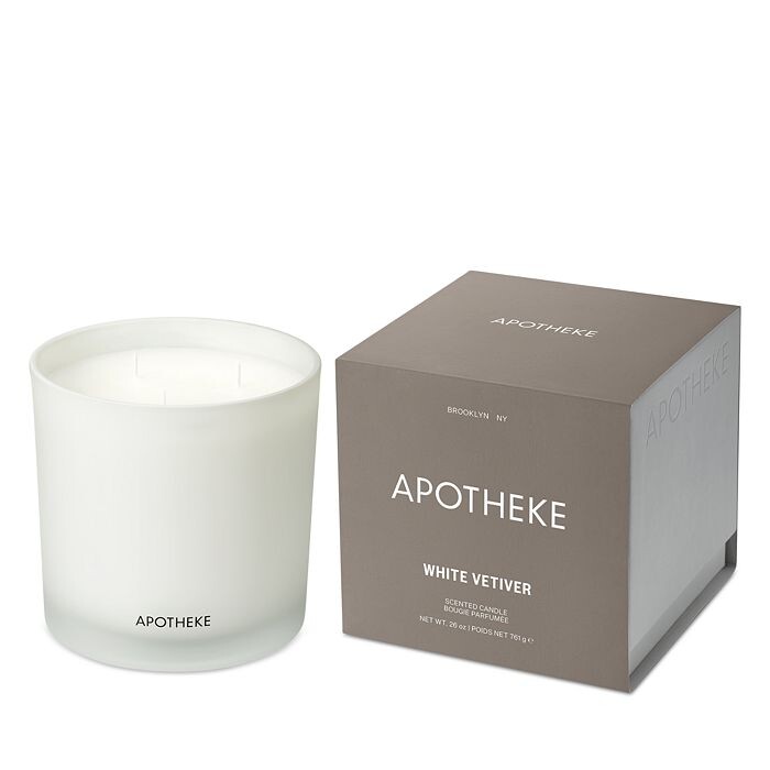

APOTHEKE Свеча с ароматом белого ветивера, 3 фитиля, 26 унций, белый