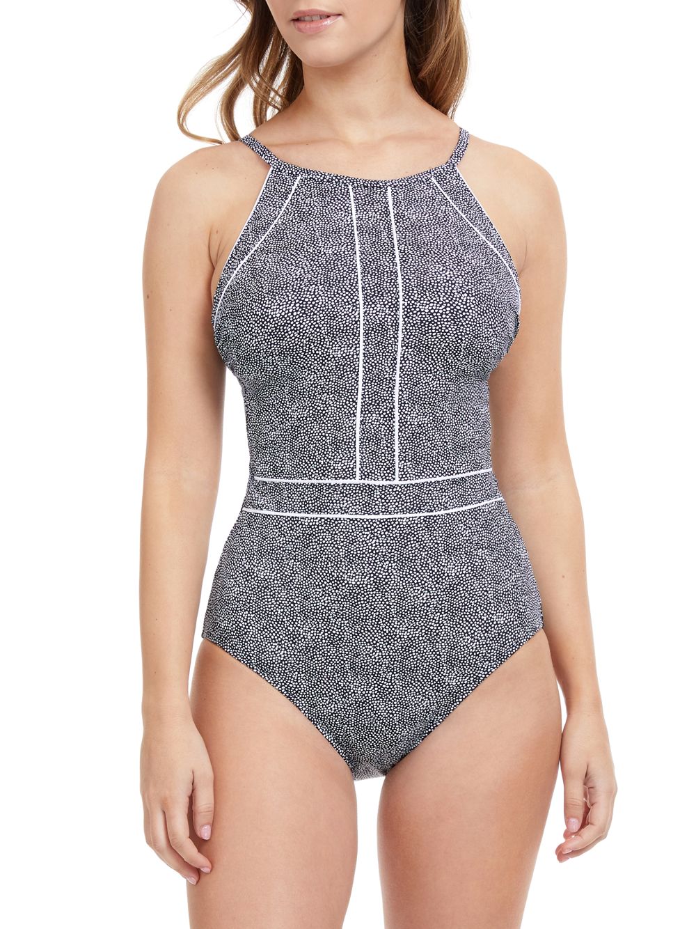 

Цельный купальник Colette в горошек Gottex Swimwear, черный