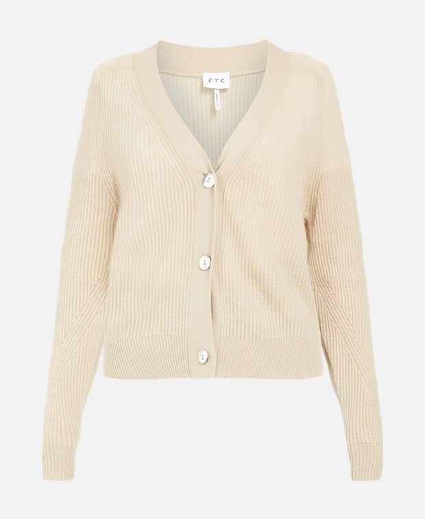 

Кашемировый кардиган FTC Cashmere, песочный