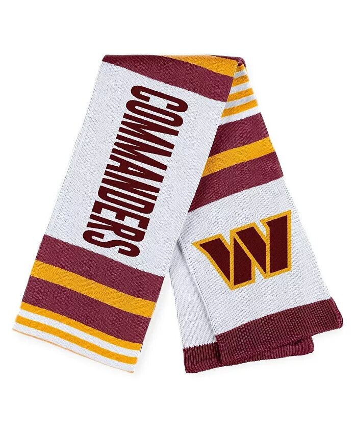 

Женский жаккардовый полосатый шарф Washington Commanders Wear By Erin Andrews, мультиколор