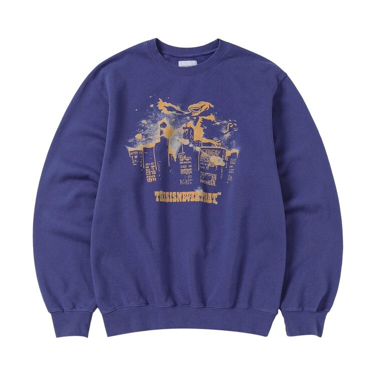 

Толстовка Thisisneverthat thisisneverthat Nightmare Crewneck, фиолетовый