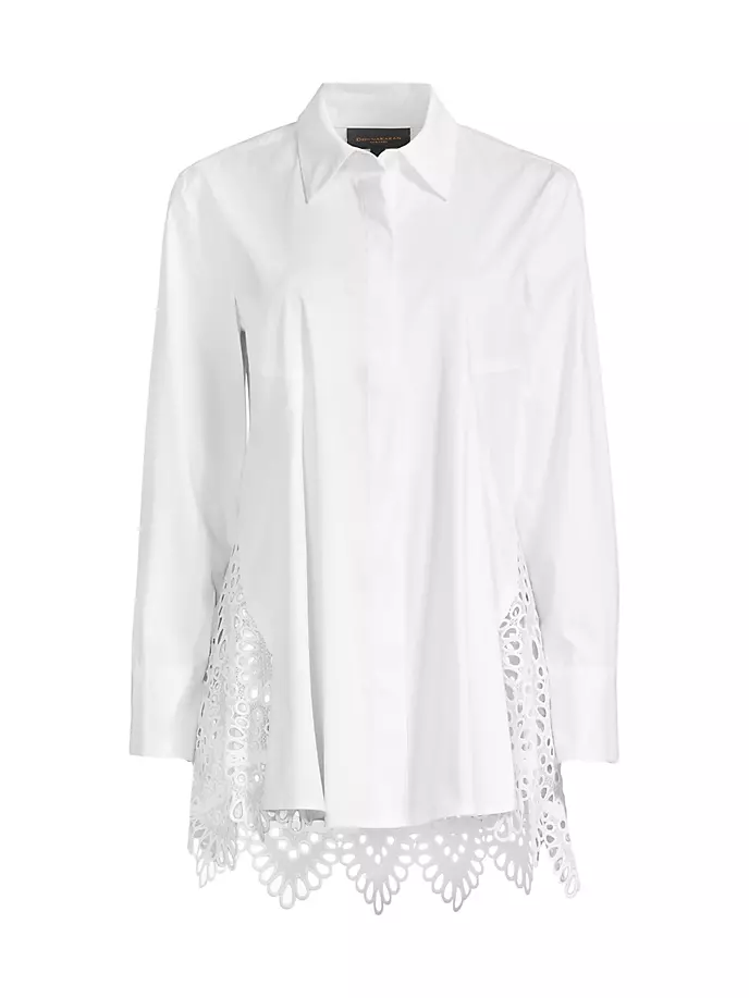 

Туника А-силуэта со шнуровкой на спине Donna Karan New York, белый
