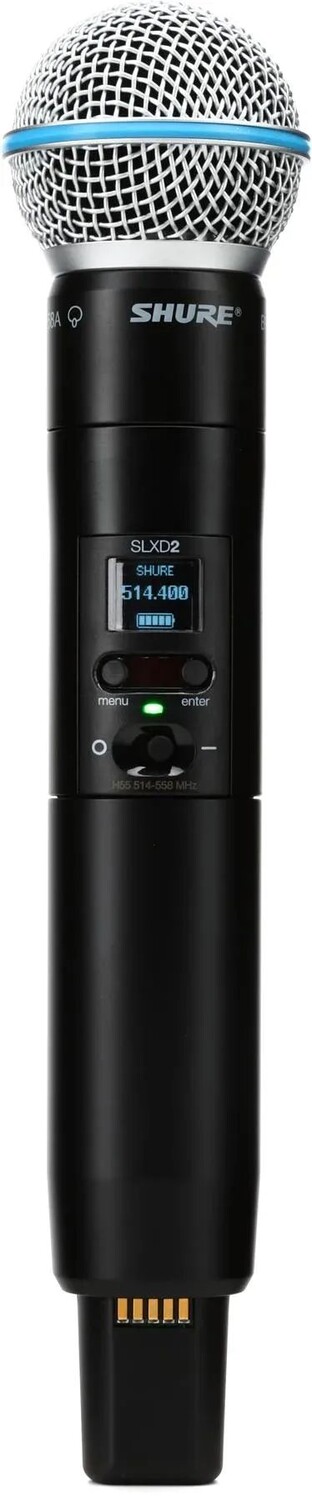 

Беспроводной ручной микрофонный передатчик Shure SLXD2/B58 — диапазон H55