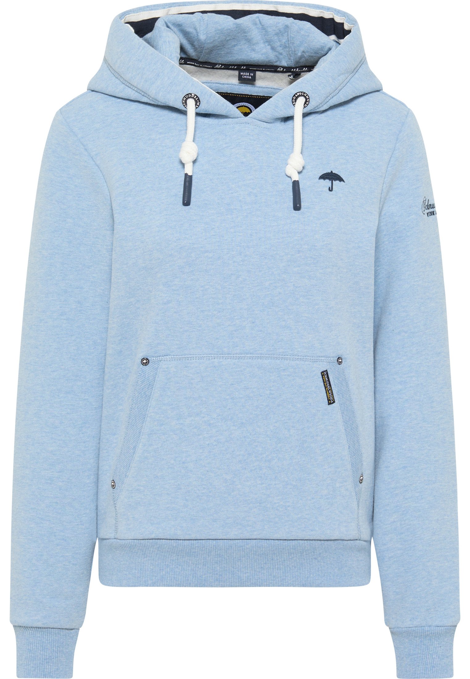 

Толстовка Schmuddelwedda Hoodie, цвет Hellblau Melange