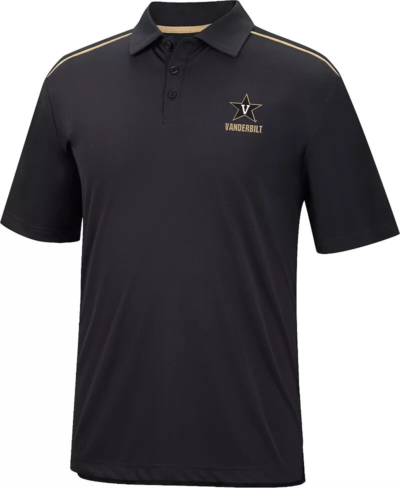 Colosseum Мужская черная футболка-поло Vanderbilt Commodores