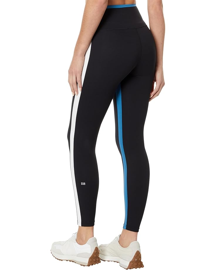 

Брюки Splits59 Sam High Waist Rigor 7/8, цвет Black/Stone Blue