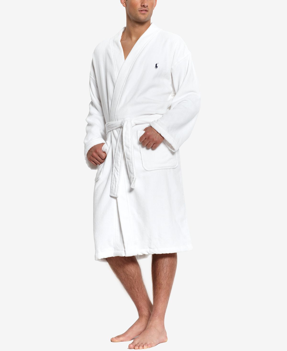 цена Мужская одежда для сна, мягкое хлопковое кимоно, велюровый халат Polo Ralph Lauren