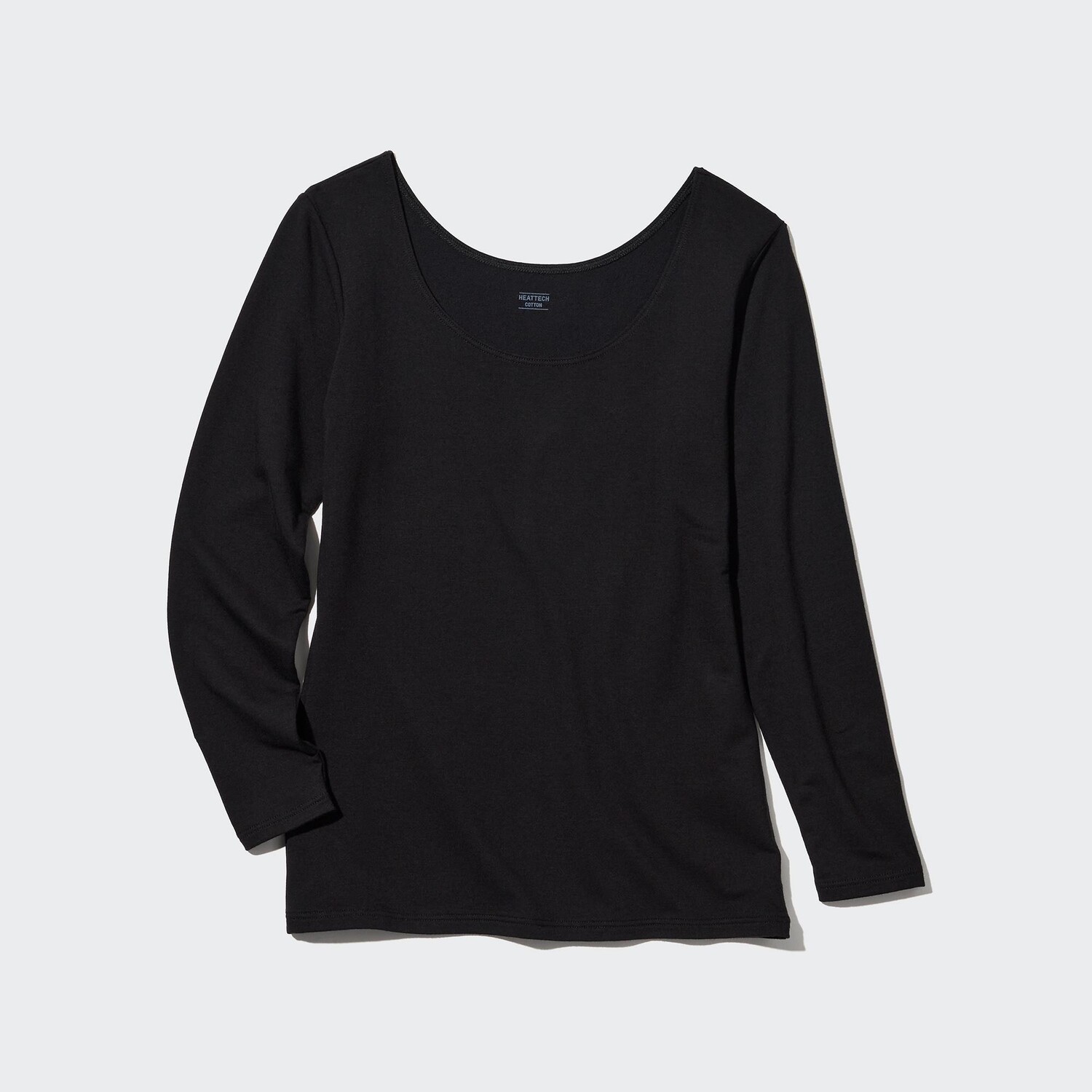 

Топ хлопковый Uniqlo Heattech с длинными рукавами, черный