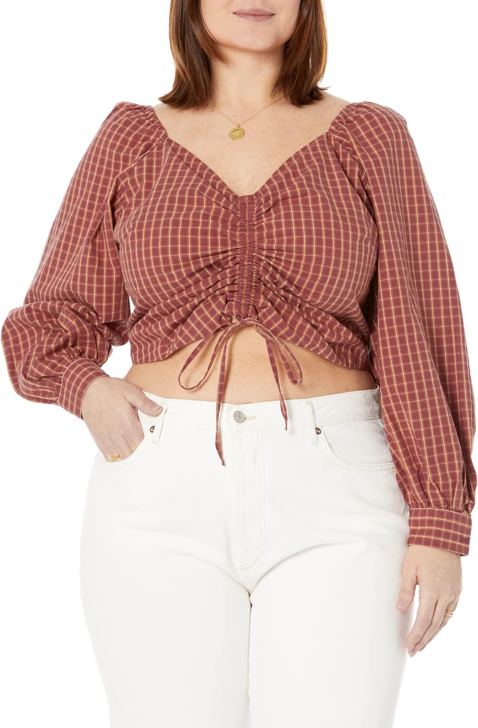 

Девин Блузка Levi's, цвет Earth Red Plaid