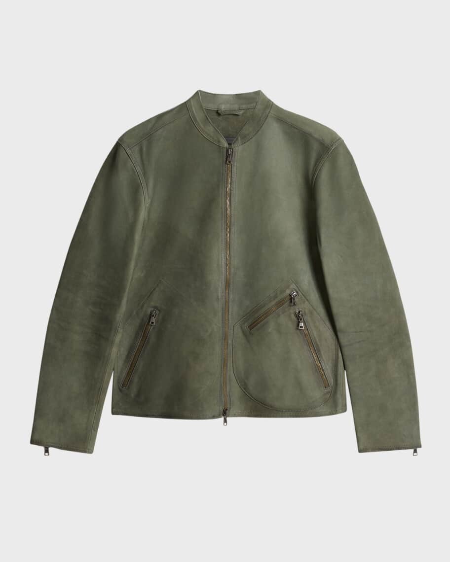 

Мужская куртка из овечьей кожи Corbin John Varvatos, Серый