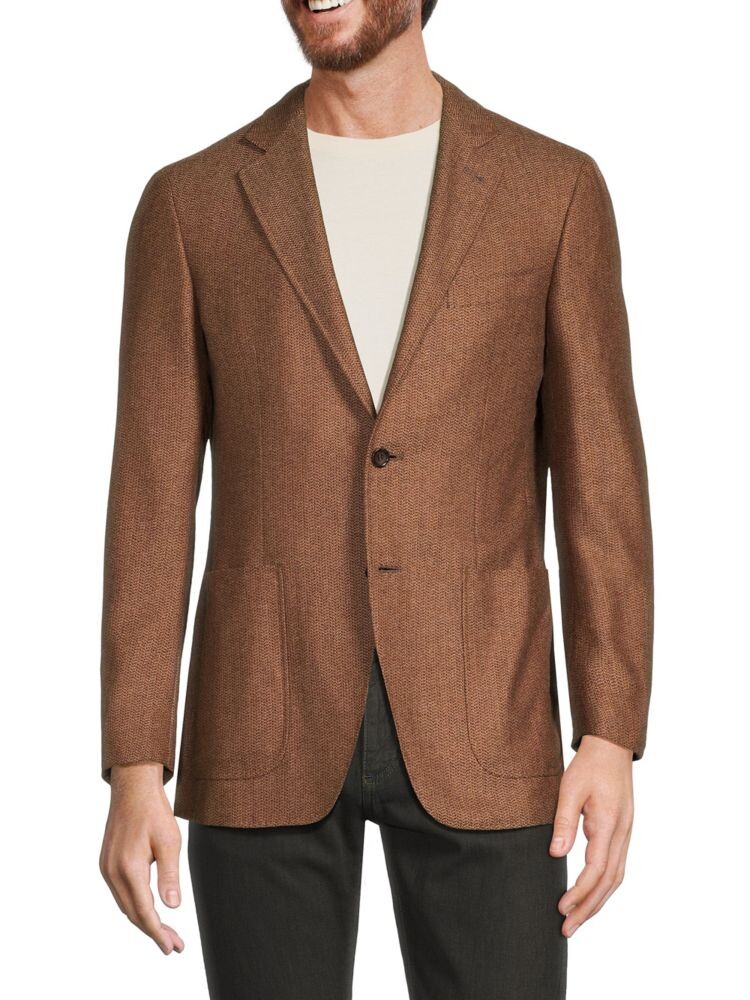 

Спортивное пальто Cupro с узором Canali, коричневый
