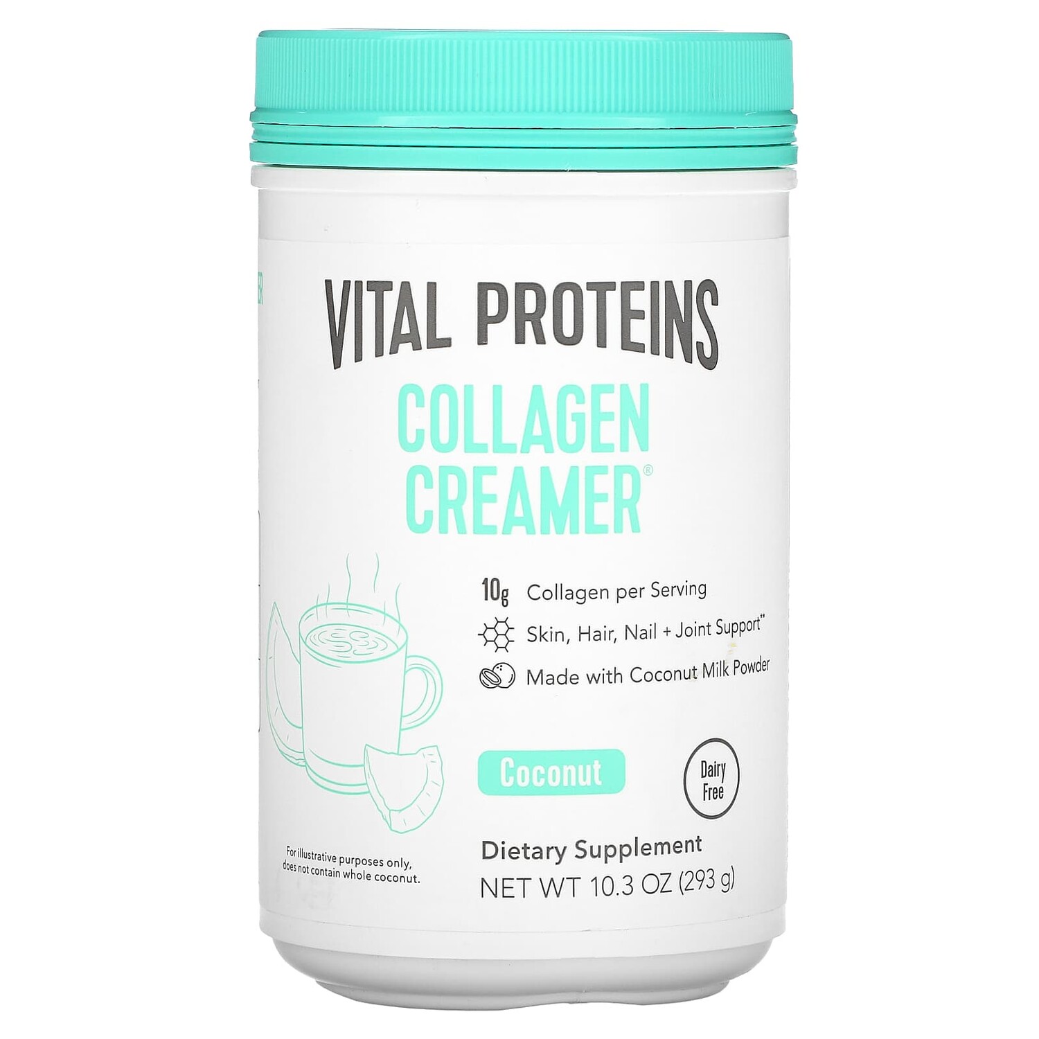 

Коллагеновые сливки, кокос, 293 г (10,3 унции), Vital Proteins