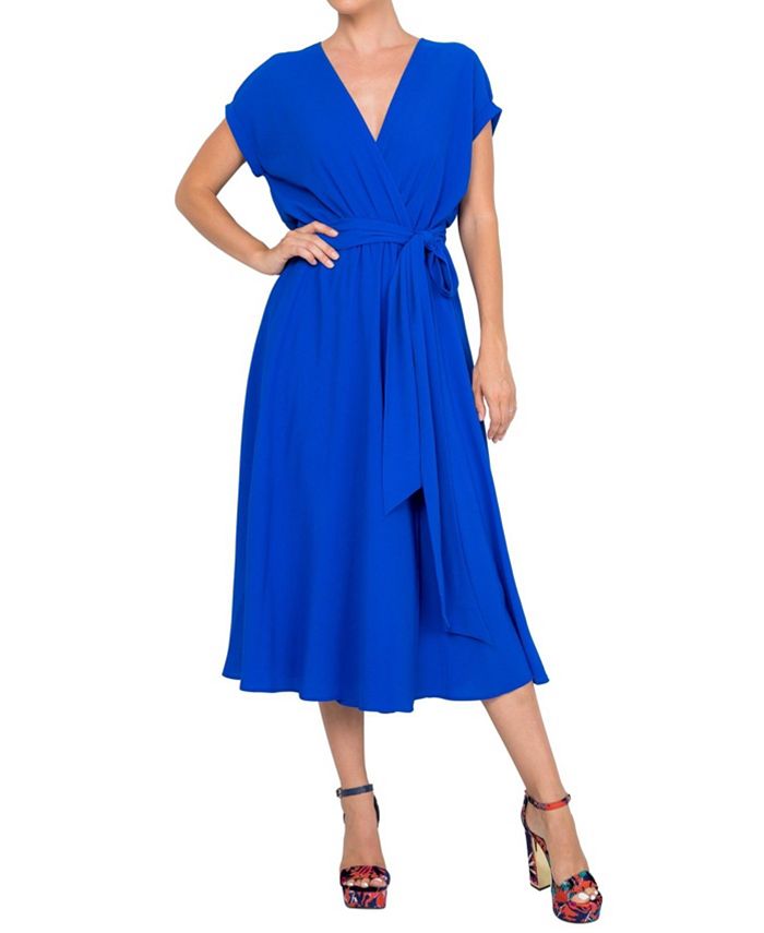 цена Женское платье миди Jasmine Meghan Los Angeles, синий