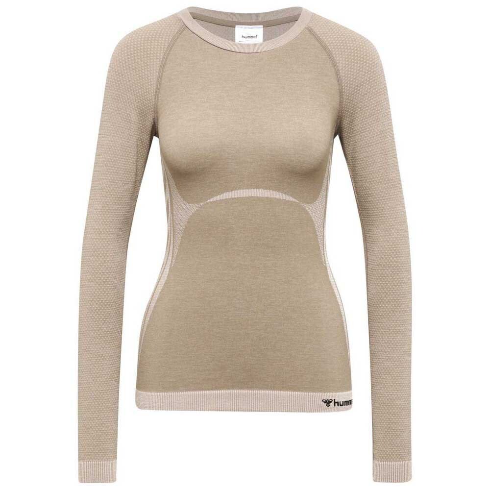 

Футболка с длинным рукавом Hummel Cleaa Seamless, бежевый