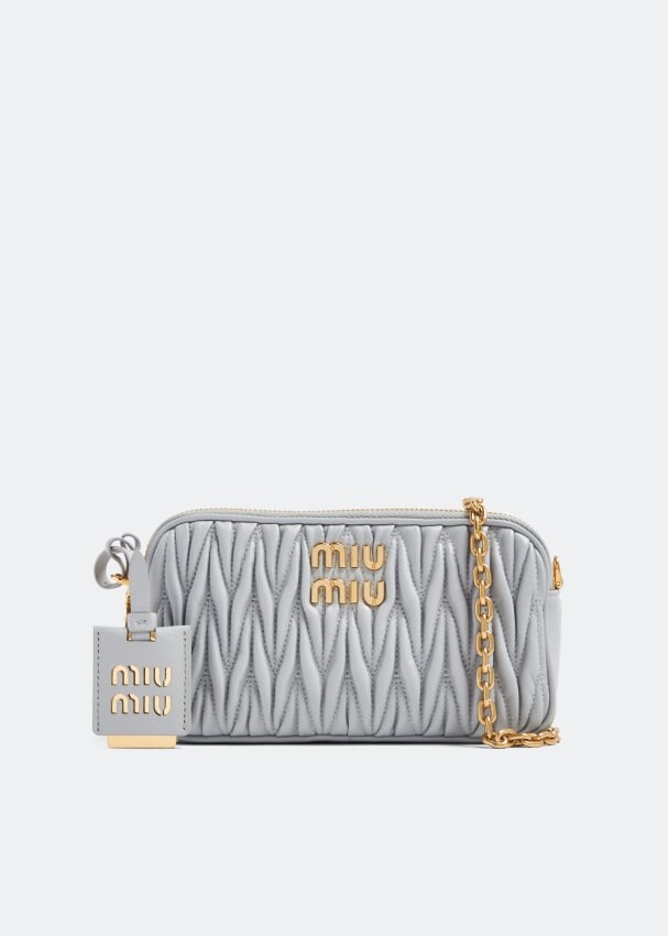 

Сумка Miu Miu Matelassé Nappa Mini, серый