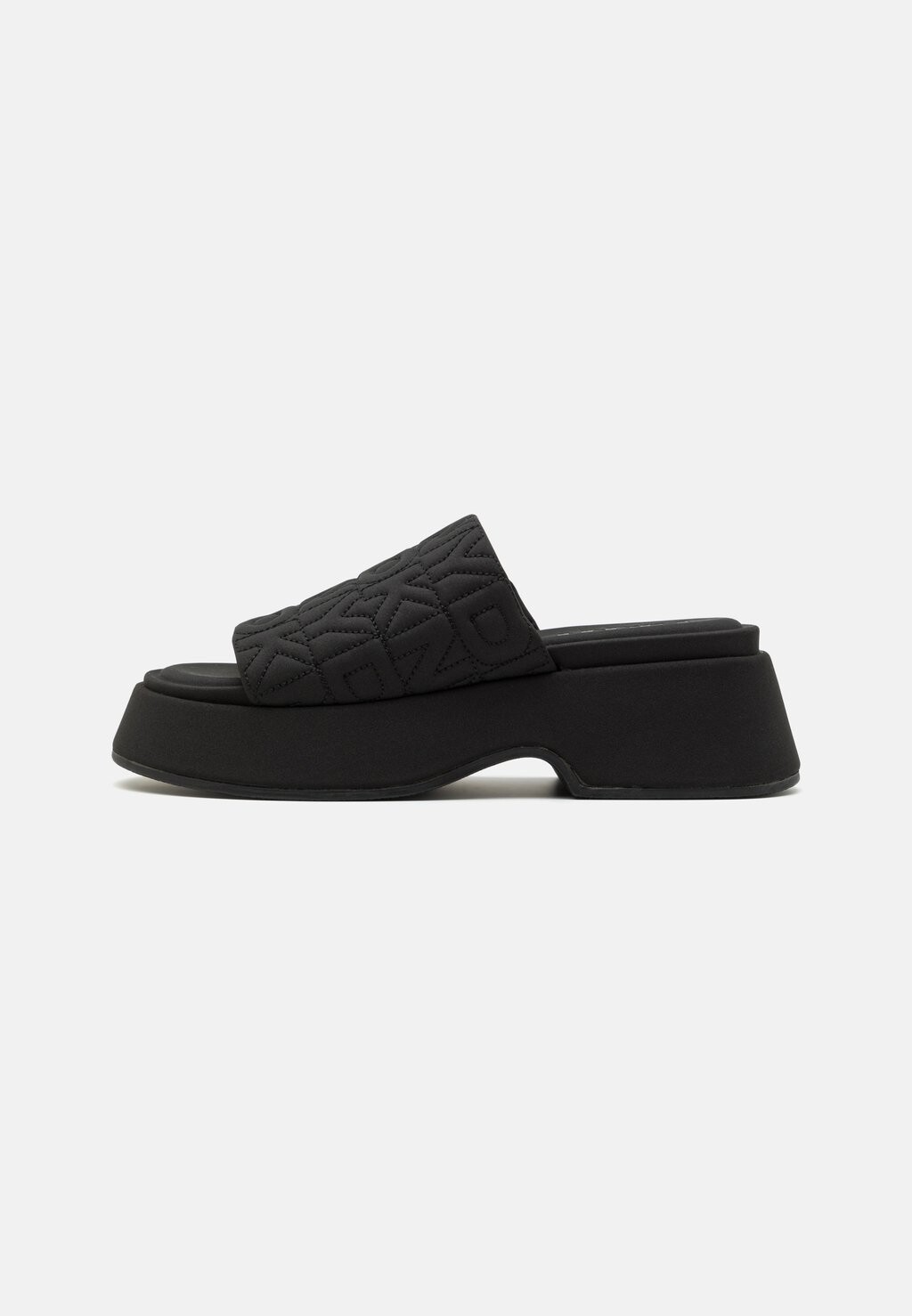 

Тапочки Idris Peep Toe Platform Mule DKNY, черный