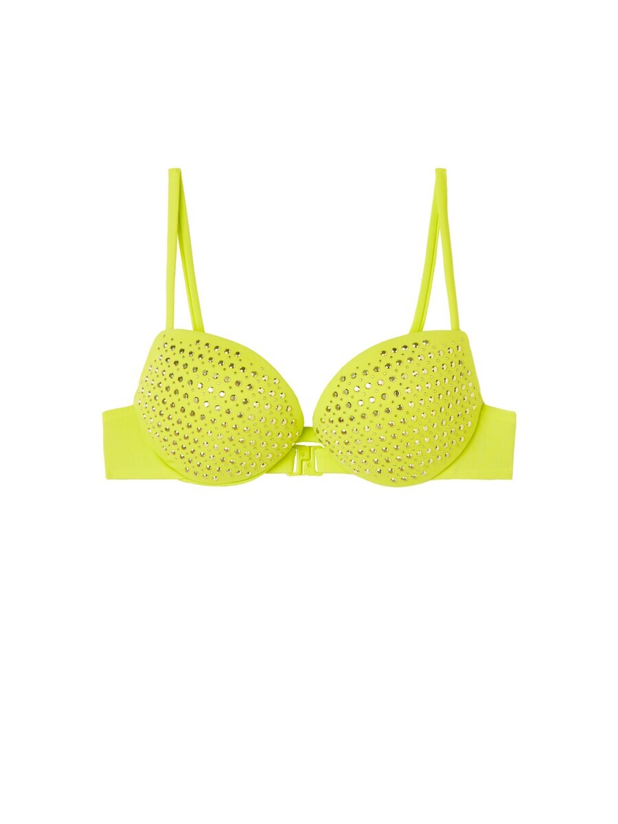 

Топ бикини CALZEDONIA Push-up Bikini Top LUXURY STONES, желтый