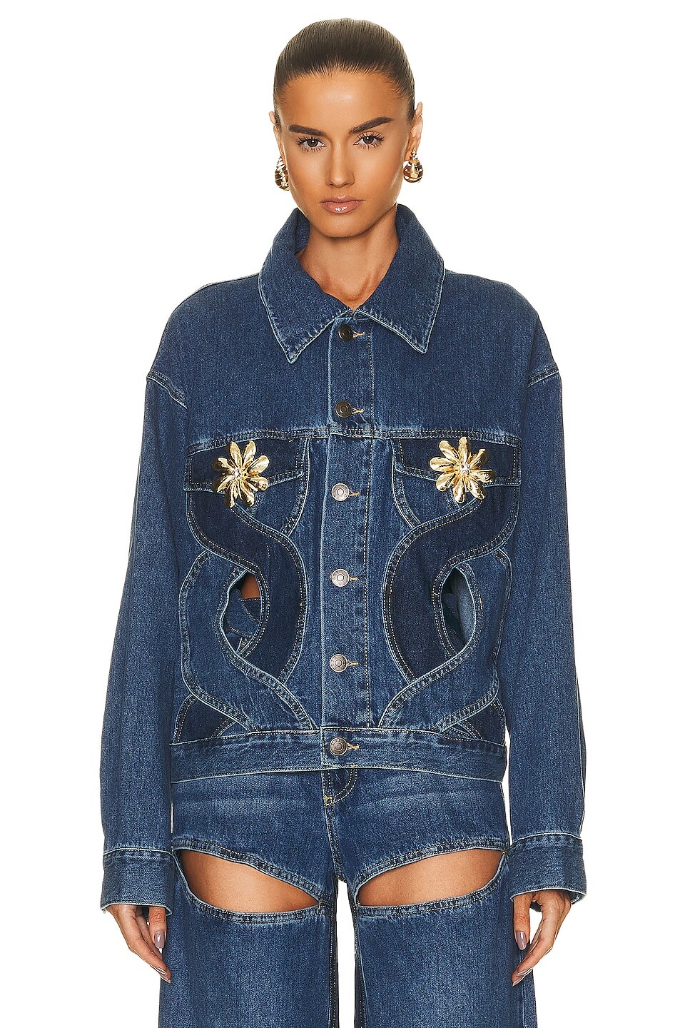 

Куртка Area Rope Cutout Denim, цвет Light Blue
