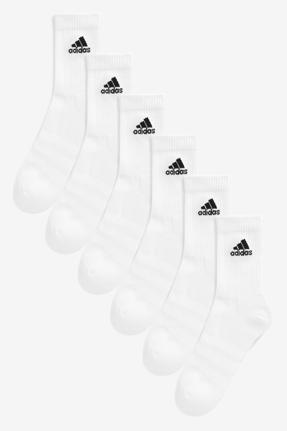 

6 пар мягких носков adidas, белый