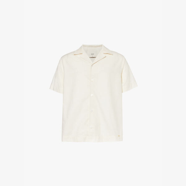 

Рубашка Albert с воротником-стойкой из хлопчатобумажной смеси Che, белый