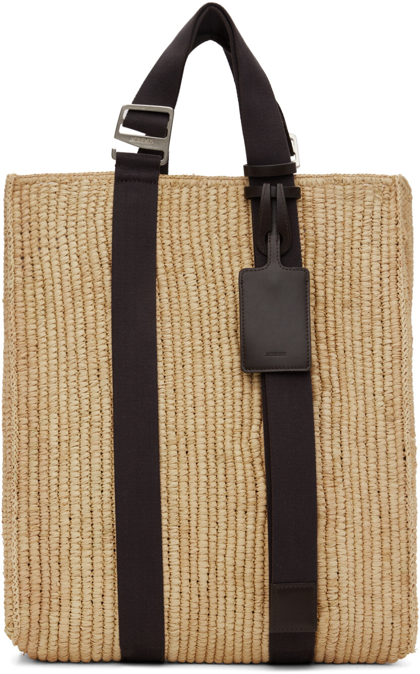 

Бежевая сумка-тоут 'Le Tote Panier' Jacquemus