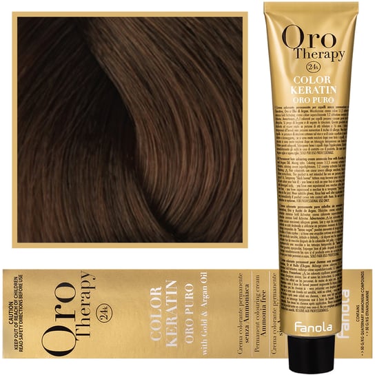 Краска для волос, 100 мл Fanola, Oro Therapy, Color Keratin Oro Puro, 7.00