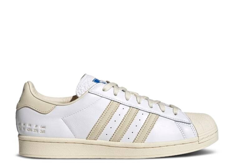 

Кроссовки Adidas SUPERSTAR 'SIZE TAG - CREAM WHITE', белый