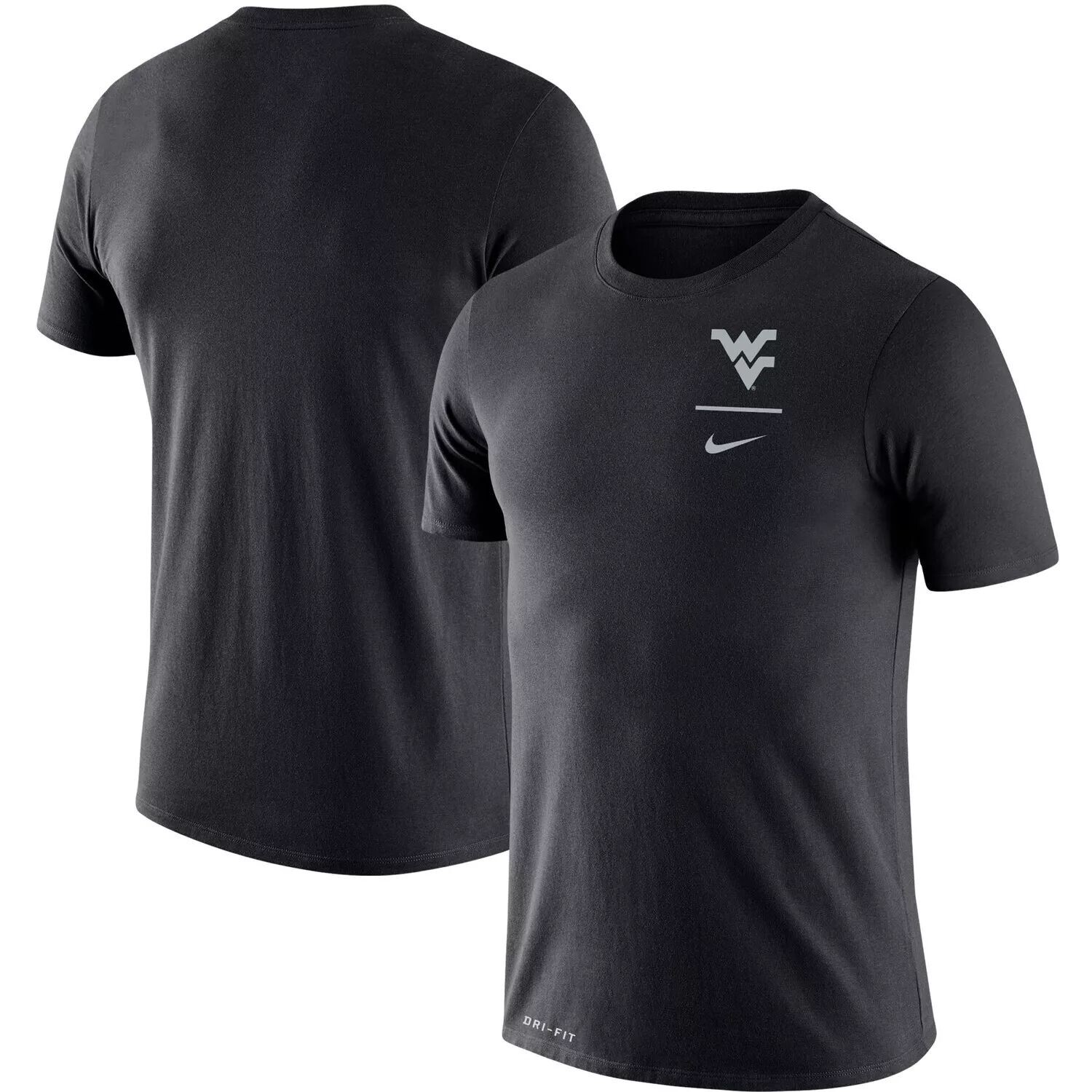 

Мужская черная футболка Nike West Virginia Mountaineers с логотипом Stack Legend Performance