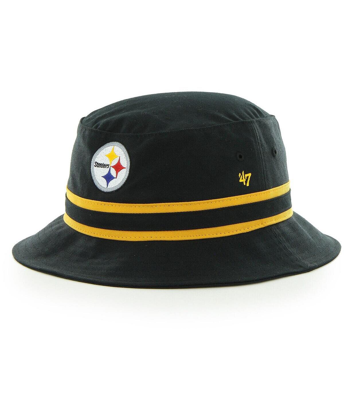 

Мужская черная панама в полоску '47 Pittsburgh Steelers '47 Brand