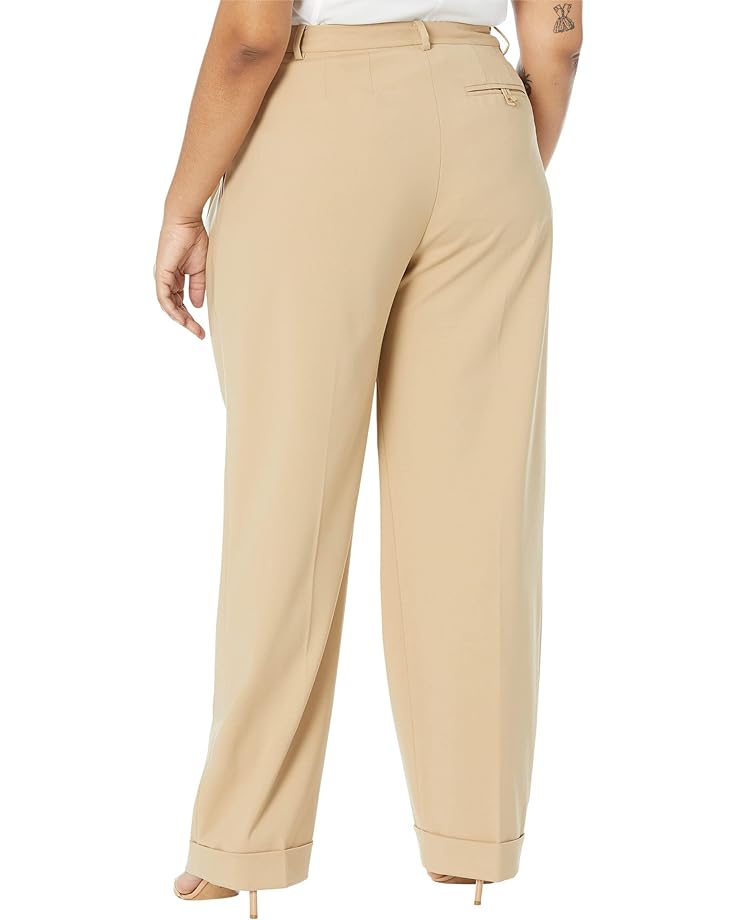 

Брюки LAUREN Ralph Lauren Plus Size Pleated Wool-Blend Twill Pants, цвет Birch Tan