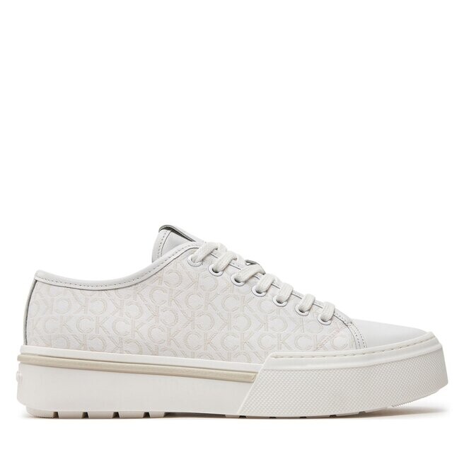 

Кроссовки Calvin Klein Low Top Lace Up Jaq Mono HM0HM01420 White Mono Jacquard 03A, белый