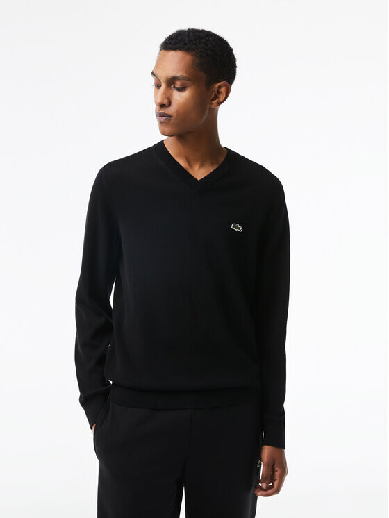 

Свитер обычного кроя Lacoste, черный