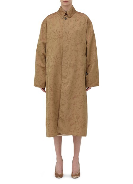 

Тренч из хлопкового фая Maison Margiela, коричневый