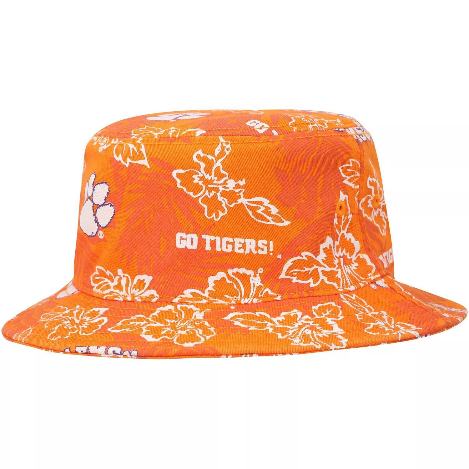 

Мужская панама с цветочным принтом Reyn Spooner оранжевая Clemson Tigers