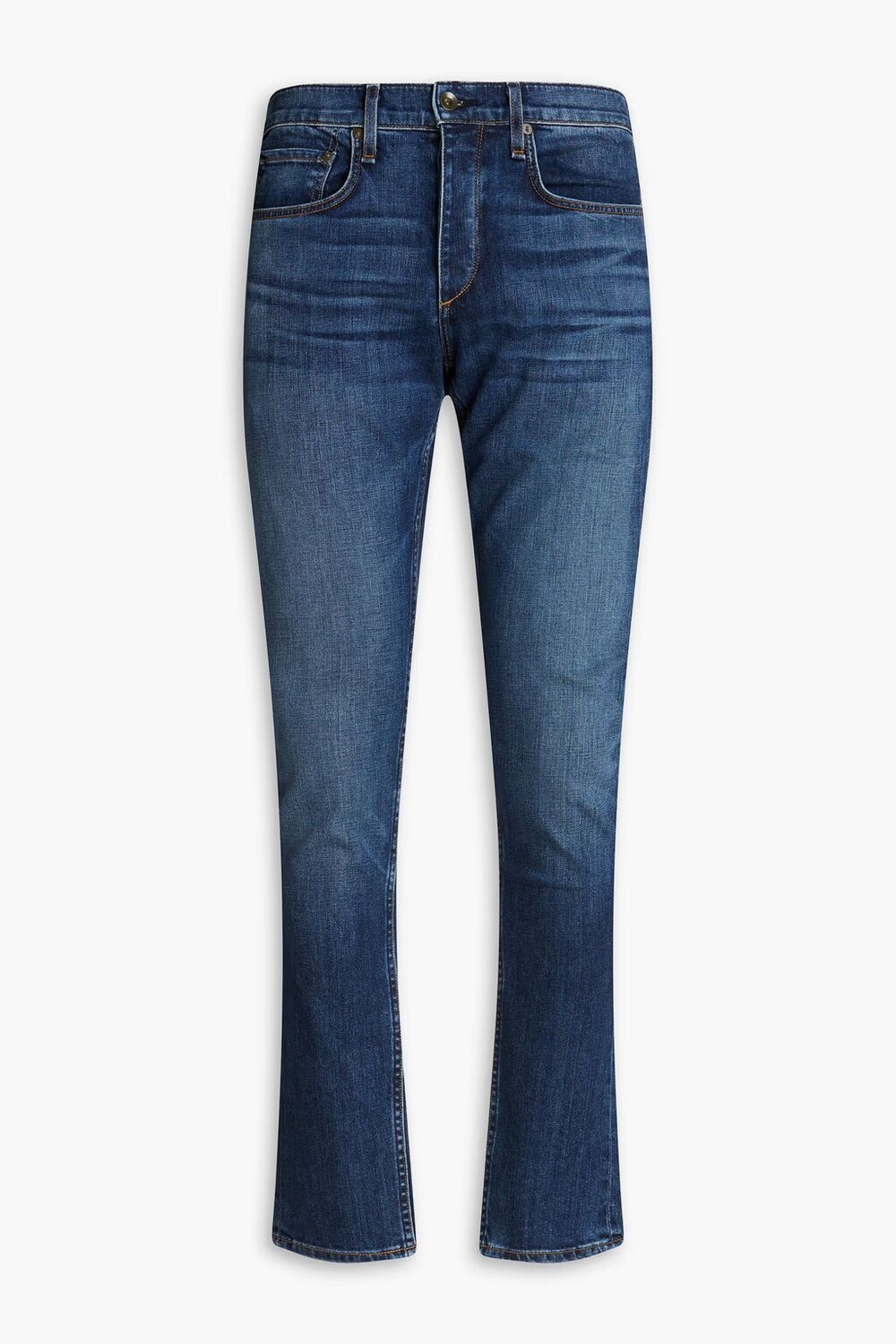 

1 джинсы скинни из выцветшего денима Rag & Bone, средний деним