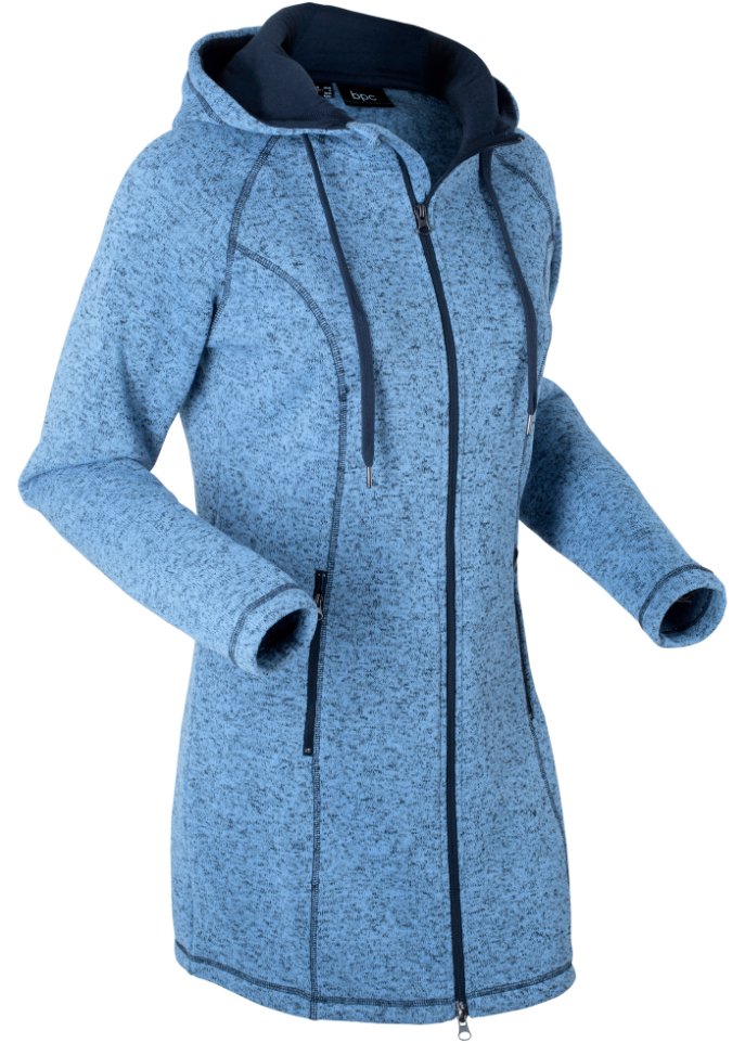 Длинная флисовая куртка Bpc Bonprix Collection, синий