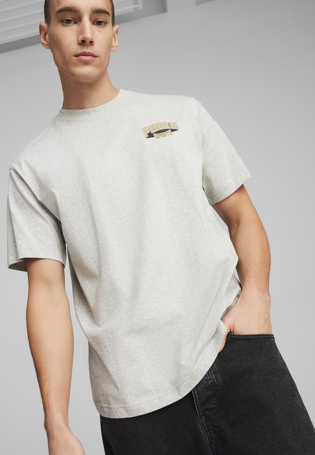 

Футболка с принтом Team Grafik Puma, цвет light gray heather