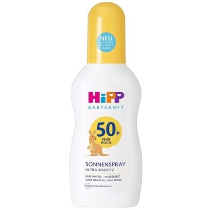 

Детский солнцезащитный спрей Ultra Sensitive Spf 50+ 150 мл, Hipp