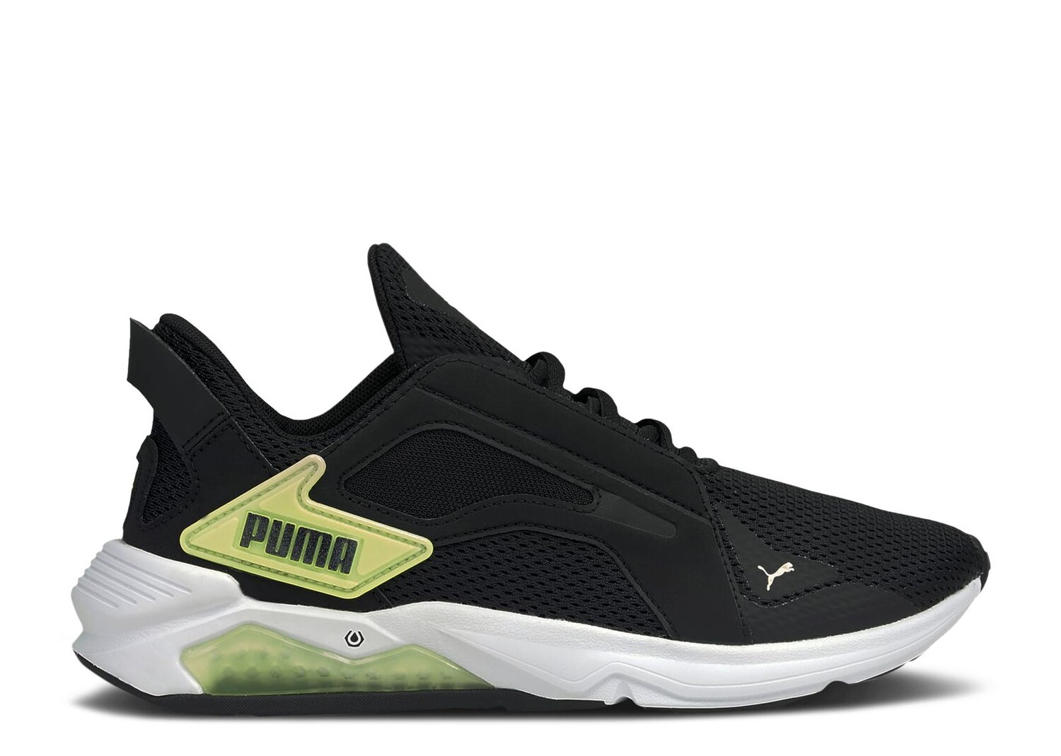 Кроссовки Puma Wmns Lqdcell Method 'Black Soft Fluo Yellow', черный