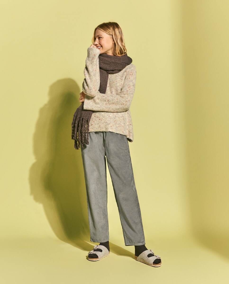 

Женские вельветовые брюки морковки с мятым узором Southern Cotton, зеленый