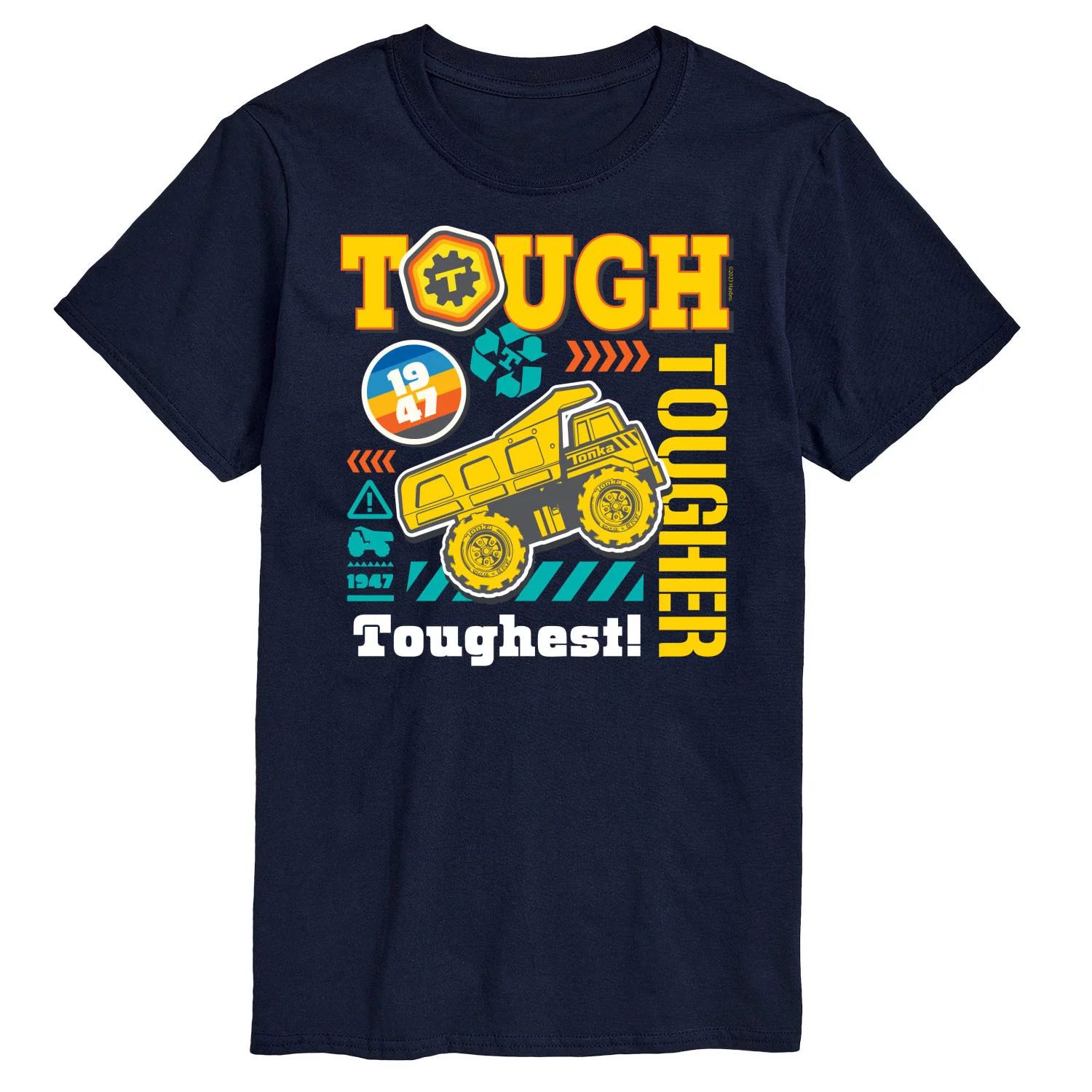 Футболка Big & Tall Tough Tougher Toughest с цветным рисунком Tonka, синий