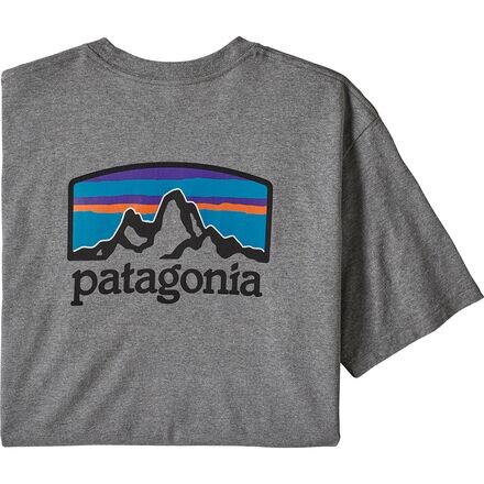 

Футболка Fitz Roy Horizons Responsibili с короткими рукавами мужская Patagonia, цвет Gravel Heather